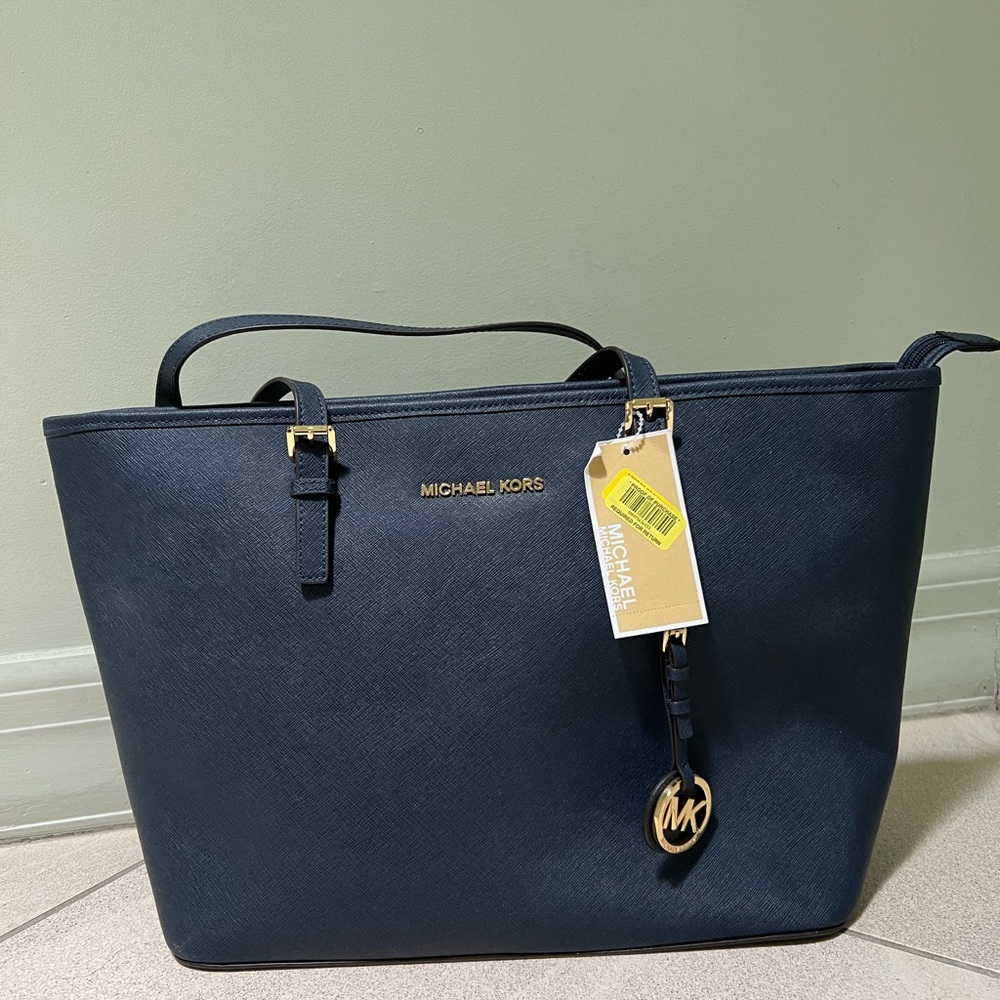 Michael Kors Dark Blue Tote